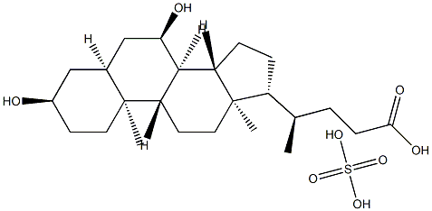 Chenodeoxycholic acid sulfate conjugate Struktur