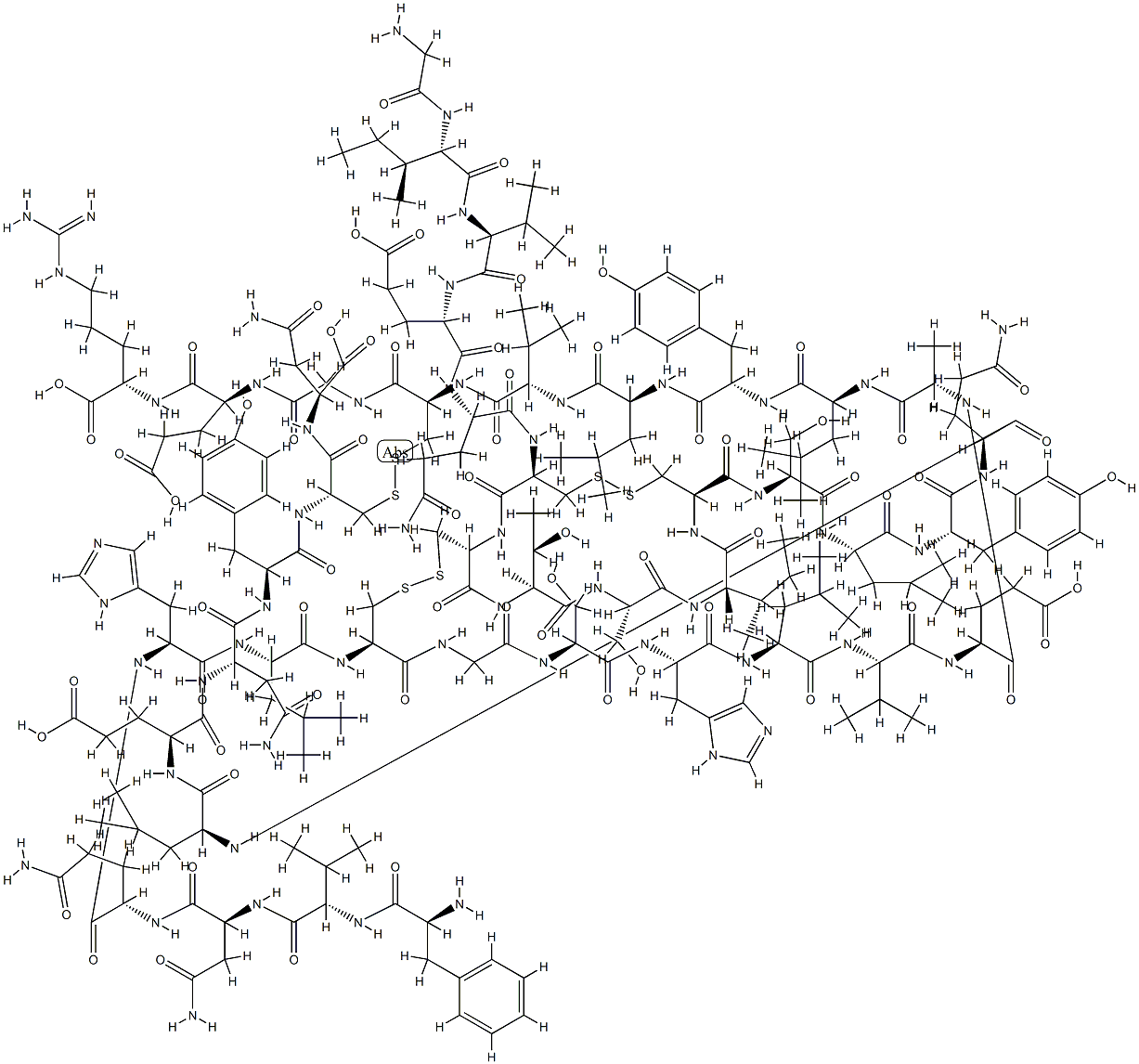 insulin, desoctapeptide- Struktur