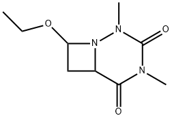 1,2,4-Triazabicyclo[4.2.0]octane-3,5-dione,8-ethoxy-2,4-dimethyl-(9CI) Struktur