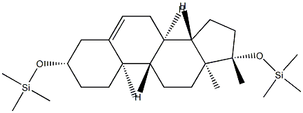 Silane, [[(3beta,17beta)-17-methylandrost-5-ene-3,17-diyl]bis(oxy)]bis *trimethyl- Struktur