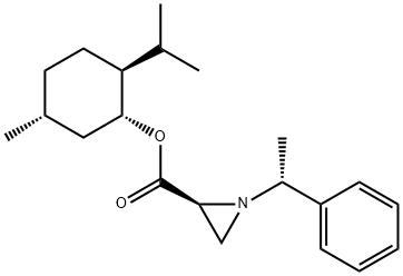 ()-Menthyl (S)-1-[(R)-α-Methylbenzyl]aziridine-2-carboxylate Struktur