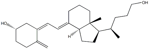 (5Z,7E)-9,10-Secochola-5,7,10(19)-triene-3β,24-diol Struktur