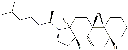 5α-Cholest-7-ene Struktur