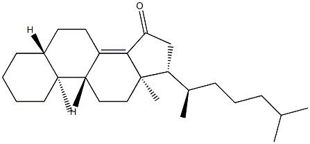 5α-Cholest-8(14)-en-15-one Struktur