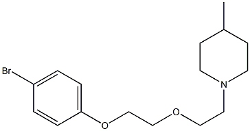 1-{2-[2-(4-bromophenoxy)ethoxy]ethyl}-4-methylpiperidine Struktur