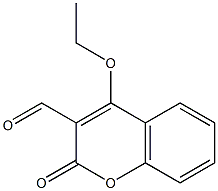 2H-1-Benzopyran-3-carboxaldehyde,4-ethoxy-2-oxo-(9CI) Struktur