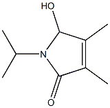 2H-Pyrrol-2-one,1,5-dihydro-5-hydroxy-3,4-dimethyl-1-(1-methylethyl)-(9CI) Struktur