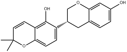 phaseolinisoflavan Struktur