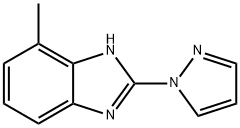 1H-Benzimidazole,4-methyl-2-(1H-pyrazol-1-yl)-(9CI) Struktur