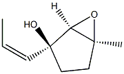 6-Oxabicyclo[3.1.0]hexan-2-ol,5-methyl-2-(1Z)-1-propenyl-,(1R,2S,5S)-rel-(9CI) Struktur