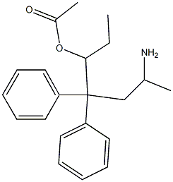 1 alpha-acetyldinormethadol Struktur