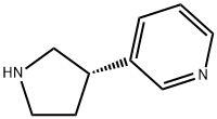 Pyridine, 3-(3S)-3-pyrrolidinyl- (9CI) Struktur