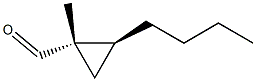 Cyclopropanecarboxaldehyde, 2-butyl-1-methyl-, (1R,2R)-rel- (9CI) Struktur