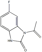 2H-Benzimidazol-2-one,6-fluoro-1,3-dihydro-1-(1-methylethenyl)-(9CI) Struktur