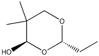 1,3-Dioxan-4-ol, 2-ethyl-5,5-dimethyl-, (2R,4S)-rel- (9CI) Struktur