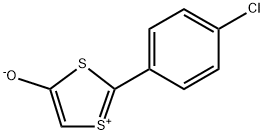 2-(4-Chlorophenyl)-1,3-dithiol-1-ium-4-olate Struktur