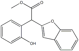 α-(2-Hydroxyphenyl)-2-benzofuranacetic acid methyl ester Struktur