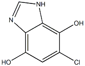 1H-Benzimidazole-4,7-diol,5-chloro-(9CI) Struktur