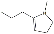 1H-Pyrrole,2,3-dihydro-1-methyl-5-propyl-(9CI) Struktur