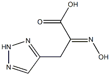 1H-1,2,3-Triazole-4-propanoicacid,alpha-(hydroxyimino)-(9CI) Struktur