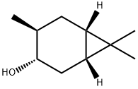 (1R,6S)-4β,7,7-Trimethylbicyclo[4.1.0]heptan-3α-ol Struktur