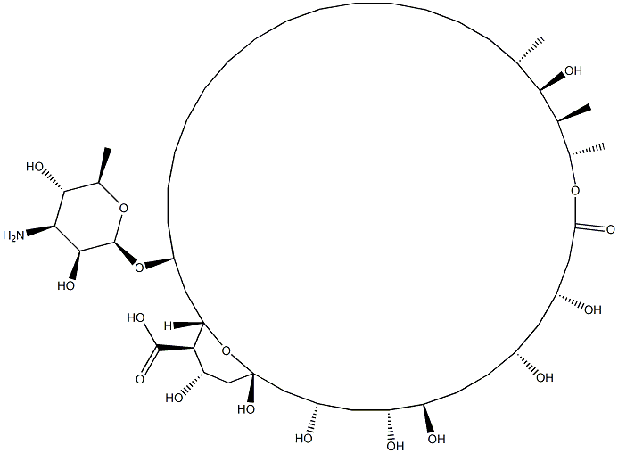 Amphotericin B, tetradecahydro- Struktur