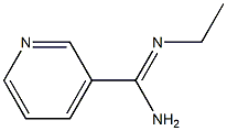 3-Pyridinecarboximidamide,N-ethyl-(9CI) Struktur