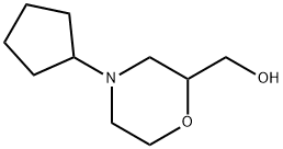 2-Morpholinemethanol,4-cyclopentyl-(9CI) Struktur