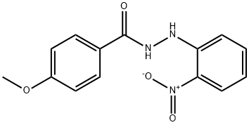 4-methoxy-N'-(2-nitrophenyl)benzohydrazide Struktur