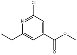 2-Chloro-6-ethyl-isonicotinic acid methyl ester Struktur