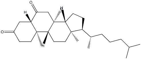 (17α,20S)-5α-Cholestane-3,6-dione Struktur