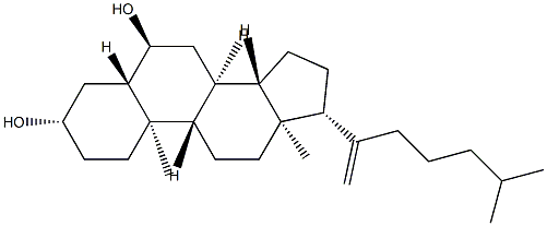 5α-Cholest-20-ene-3β,6α-diol Struktur