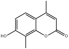 7-HYDROXY-4,8-DIMETHYLCOUMARIN Struktur