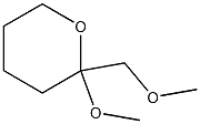 2H-Pyran,tetrahydro-2-methoxy-2-(methoxymethyl)-(9CI) Struktur