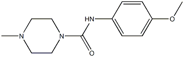 1-Piperazinecarboxamide,N-(4-methoxyphenyl)-4-methyl-(9CI) Struktur