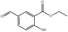 2-Hydroxy-5-formylbenzoic acid ethyl ester Struktur