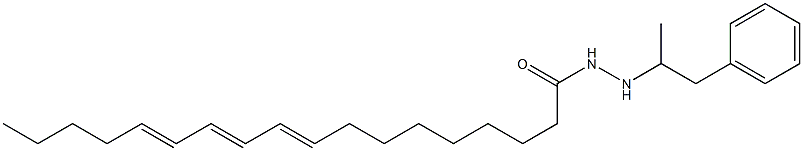 (9E,11E,13E)-9,11,13-Octadecatrienoic acid 2-(α-methylphenethyl) hydrazide Struktur