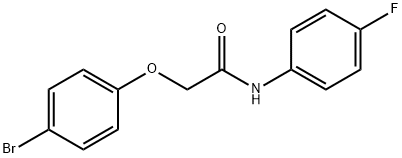 2-(4-bromophenoxy)-N-(4-fluorophenyl)acetamide Struktur