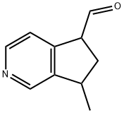 6,7-Dihydro-7-methyl-5H-2-pyrindine-5-carbaldehyde Struktur