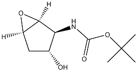 Carbamic acid, [(1R,2R,3S,5S)-3-hydroxy-6-oxabicyclo[3.1.0]hex-2-yl]-, 1,1- Struktur