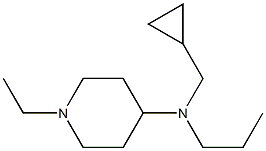 4-Piperidinamine,N-(cyclopropylmethyl)-1-ethyl-N-propyl-(9CI) Struktur