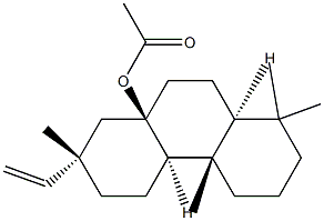 (4aS)-7α-Ethenyl-1,3,4,4a,4bα,5,6,7,8,9,10,10aα-dodecahydro-1,1,4aβ,7-tetramethylphenanthren-8aβ(2H)-ol acetate Struktur