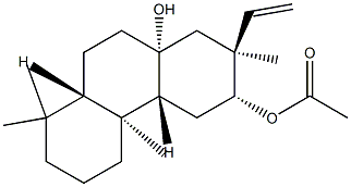 (2S)-2β-Ethenyl-2,3,4,4aβ,4b,5,6,7,8,8aβ,9,10-dodecahydro-2,4bα,8,8-tetramethyl-3α,10aα(1H)-phenanthrenediol 3-acetate Struktur