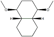 (1R,4aα,8aα)-Decahydro-1α,4α-dimethoxynaphthalene Struktur