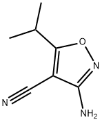 4-Isoxazolecarbonitrile,3-amino-5-(1-methylethyl)-(9CI) Struktur