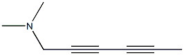 2,4-Hexadiynylamine,N,N-dimethyl-(7CI,8CI) Struktur