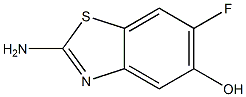 5-Benzothiazolol,2-amino-6-fluoro-(9CI) Struktur