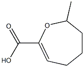 2-Oxepincarboxylicacid,4,5,6,7-tetrahydro-7-methyl-(9CI) Struktur