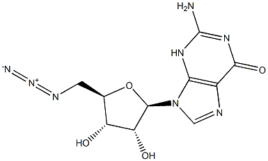 5'-Azido-5'-deoxyguanosine Struktur