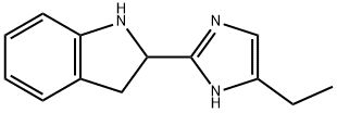 1H-Indole,2-(4-ethyl-1H-imidazol-2-yl)-2,3-dihydro-(9CI) Struktur